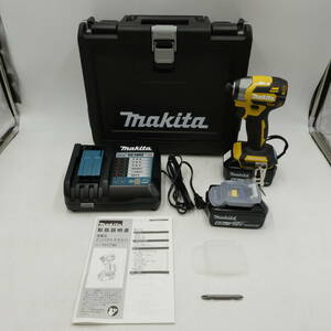 KA05 Makita 18V rechargeable impact driver TD173DGXFY set goods ( battery 2 piece * charger ) attached unused goods 