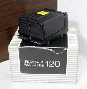 ▲(R606-H24) 現状品 ZENZA BRONICA ゼンザブロニカ ETR 120 フィルムホルダー フィルムバック カメラアクセサリー 箱付き