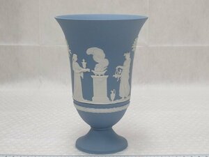 P3313 ウエッジウッド Wedgwood ジャスパー フラワーベース 花器 花瓶