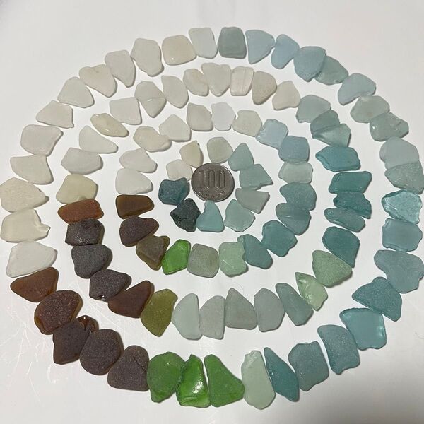 264.シーグラス 淡路島採取 小〜中サイズ 約200グラム ハンドメイド 工作 シーグラスアート