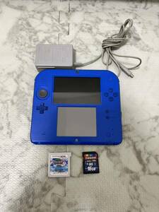 1000 jpy ~ 2DS Nintendo blue operation goods body touch pen adaptor soft gong ke attached Nintendo 2DS nintendo the first period . Nintendo 2DS