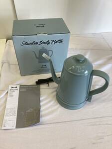 **[USED]BRUNO blue no stainless steel tei Lee kettle BOE072 operation verification settled hot water ...80 size 