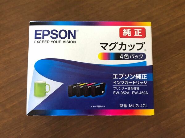 【新品未開封】エプソン 純正 インクカートリッジ マグカップ MUG-4CL 4色パック