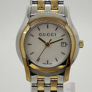 GUCCIグッチ Gクラス ホワイトシェル文字盤YA055538箱付きレディース腕時計