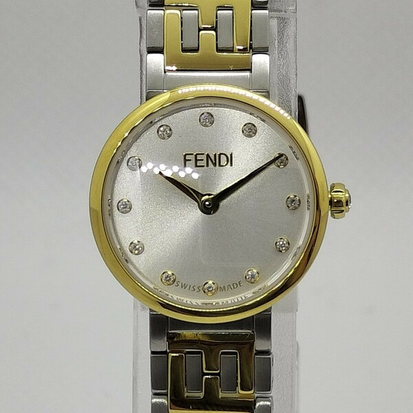 【良品】FENDIフェンディ フォーエバー FOW826A85FF0QA0箱付きレディース腕時計