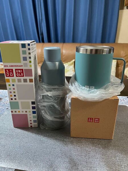 【新品】ユニクロ 炭酸対応ステンレスボトル&ステンレスマグカップ セット