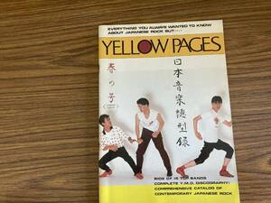 YELLOW PAGES　春の号　1981年刊行　＃YMO/坂本龍一/デヴィッド・シルヴィアン/一風堂/プラスチックス　/NT2