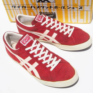  日本製 26.5cm 90S Onitsuka Tiger オニツカタイガー 日本製 TFW004 FABRE ファブレ 赤 白 スエード made in japan ビンテージ