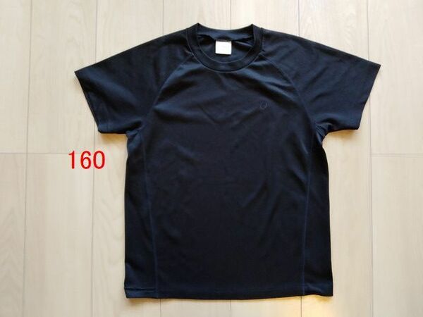 160　イグニオ　黒　スポーツ　ウェア　半袖　Tシャツ　ジュニア　男の子　女の子　IGNIO