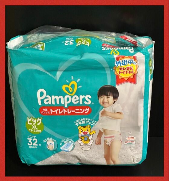 Pampers ビッグ XL 12-22kg パンツ 32枚 男女共用 パンパース