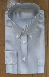ワイシャツ長袖　７枚　ボタンダウン　グレーストライプ　新品未使用品