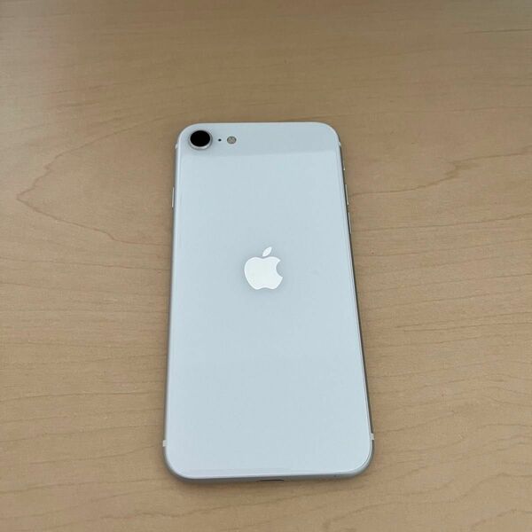 SIMフリー iPhone SE2世代目 ホワイト　割れなし　最大容量76%