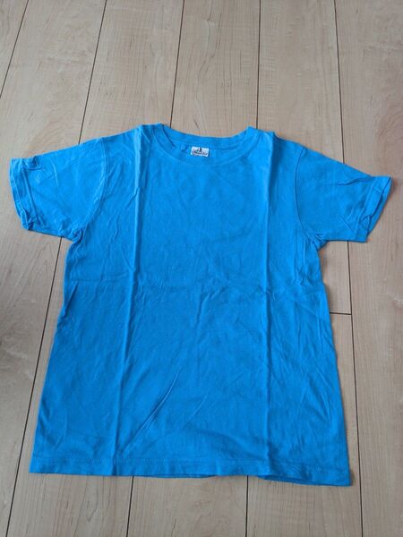 半袖 Tシャツ 150cm ブルー 無地 子供用