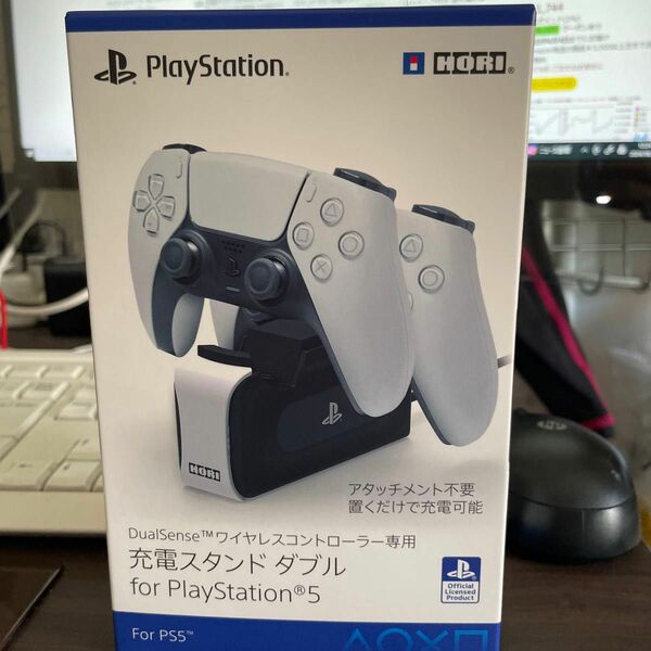 【PS5対応】 DualSense ワイヤレスコントローラー専用 充電スタンドダブル for PlayStationR5 Hori