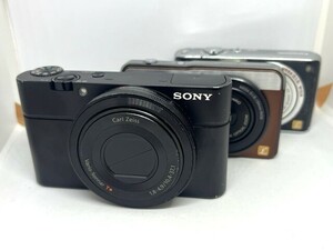 コンパクト デジタルカメラ 3点 まとめ ジャンク品 SONY Cyber-shot DSC-RX100 Panasonic LUMIX DMC-XS3 DMC-FX01 