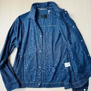 ほぼ未使用/50 XL程度★ランバン/LANVIN COLLECTION 藍染 インディゴデニム シャツジャケット 軽アウター Lesgrandes vacance 2023 春夏