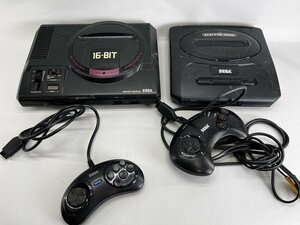 ジャンク SEGA GENESIS ジェネシス本体 海外版メガドライブ MK-1631 /初期型メガドライブ 2台 まとめ[19627