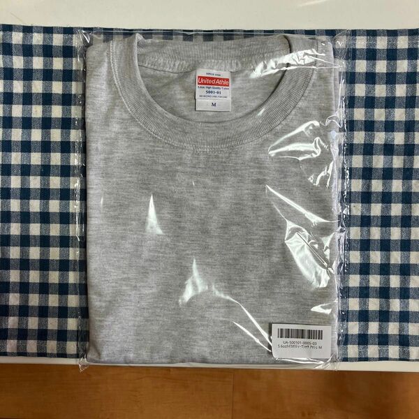 United Athle 5.6oz. ハイクオリティTシャツ　Mサイズ　アッシュグレー色　新品　未開封