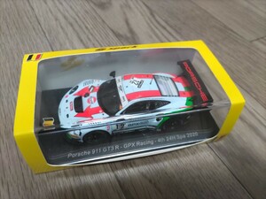 1/43 ＃12Porsche 911 GT3R GPX Racing 2020Spa24H 4th