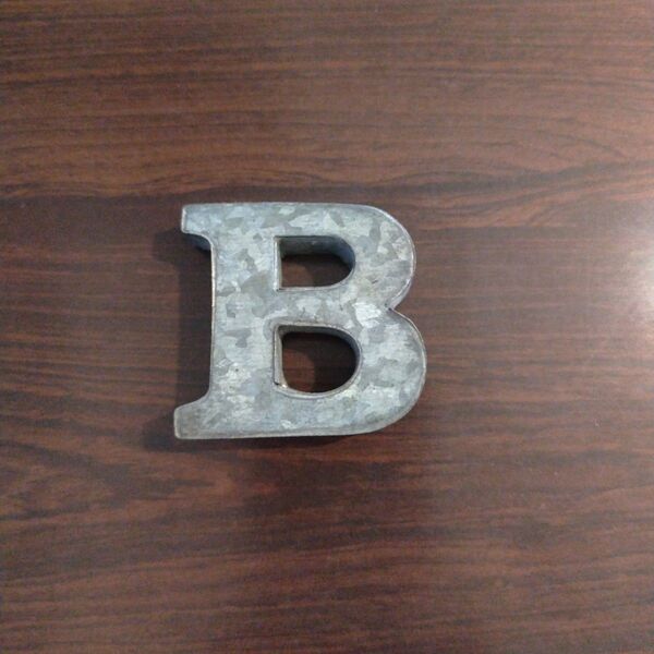 アルファベット 『B』 ブリキ オブジェ