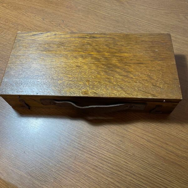 木製絵の具入れ　(付属品　パレット2個　テレピン油入れ) インテリア　 ヴィンテージ 木箱 昭和レトロ 古道具 木製