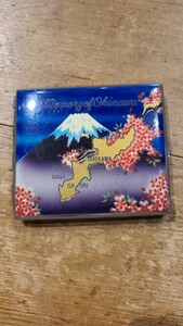 memory of okinawa /cigarette case シガレットケース/okinawa /50s/mt.fuji 富士山/ブルーblue