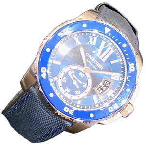 カルティエ Cartier カリブルドゥカルティエ　ダイバー WSCA0010 ステンレススチール 腕時計 メンズ 中古