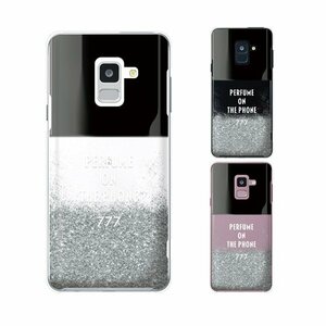 Galaxy Feel2 SC-02L スマホ ケース ハード カバー 香水 ボトル 黒 シルバー グレイ