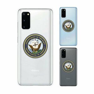 Galaxy S20 5G ( SC-51A / SCG01 ) ギャラクシー スマホ ケース ハード カバー 海軍1 米軍 ミリタリー USN US NAVY クリアデザイン