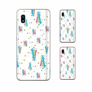 Galaxy A20 ( SC-02M / SCV46) ギャラクシー スマホ ケース ハード カバー ドット パターン 白