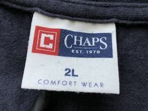チャップス ラルフローレン 半袖Tシャツ ステッチライン サイズ2L　　CHAPS RALPH LAUREN チャプス 大きいサイズ 刺繍ワンポイント 柳1461_画像3