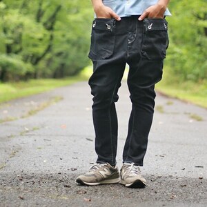 ▼完売 NATAL DESIGN G55 Sarouel Flap Denim Pants 28 デニム