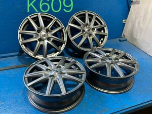 〈K609〉ホイール4本セット　SEINSS 14インチ4.5J オフセット+45 PCD4H100 ハブ67mm ボルト穴13mm