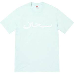 新品 L サイズ Supreme 23 S/S Week 9 Arabic Logo Tee Pale Blue アラビック ロゴ Tシャツ ペールブルー シュプリーム