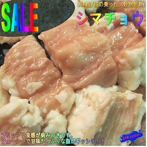 焼肉・BBQ「穀物肥育 シマ腸 1kg」500g×2個　USA産　もちろんモツ鍋最高！！