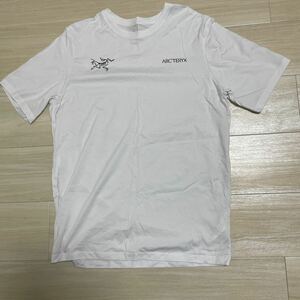美品　アークテリクス　ロゴ　Tシャツ サイズM 色　ホワイト