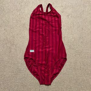  Uni chikaTOPACE sill e start brand SE1700 woman swim wear M dark red .. swimsuit school wear cloth. deterioration with defect 