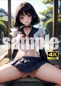 2676【A4写真用紙・高画質】『セーラームーン サターン 土萠ほたる』セクシー アニメ イラスト 同人 美女 ポスター ファンアート AI