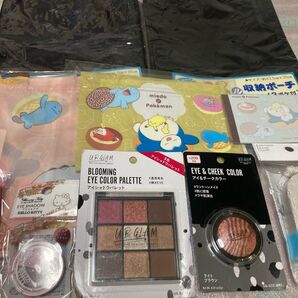 ★ 訳あり トラベル収納ポーチ 100均 コスメ ポケットモンスターコラボ ミスド福袋 等 色々10点セット ★