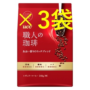 [UCC worker. ..240g×3 sack .. fragrance. Ricci Blend ]( regular coffee flour sack prompt decision free shipping red )