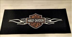 新品★ハーレーダビッドソン（HARLEY-DAVIDSON）１★メンテナンスマット/200×80ｃｍ/滑り止め付★フロアマット・バイクマット