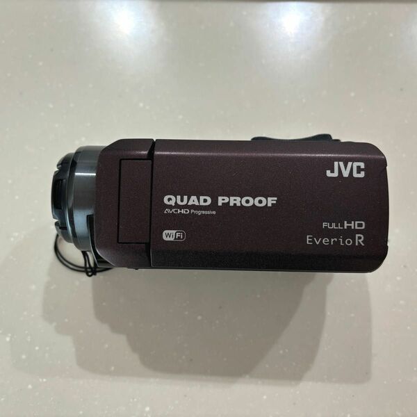【美品】JVCケンウッド ビデオカメラ Everio R ブラウン GZ-RX600-T 付属品完備　内蔵メモリ64GB