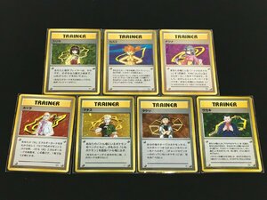 rh ポケモンカードゲーム Pokemon 旧裏デザイン ジムリーダー キラ 7枚セット タケシ/カスミ/マチス/エリカ/ナツメ/カツラ hi◇83