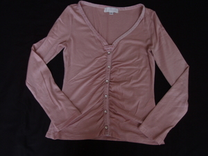 JILL STUART tops long sleeve cut and sewn S light pink mail service 164 jpy 