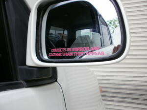  specular pink * transcription type mirror sticker * left right for 2 sheets set 