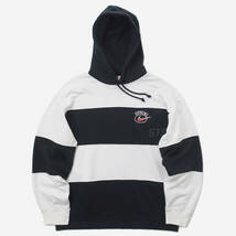 新品 未使用 正規品 ◆ Supreme 19SS Nike Stripe Hooded Sweatshirt White/Black サイズM ◆ _画像9
