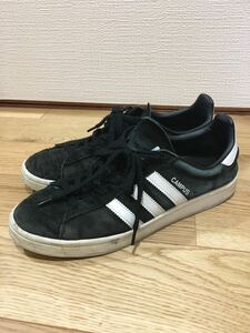 adidas アディダス キャンパス US8 26cm 黒×白 ヴィンテージ　スーパースター　スタンスミス　カントリー　サンバ 80s90s スウェード