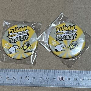 ☆プロ野球交流戦☆阪神タイガースXソフトバンクホークス☆記念缶バッジ 2個セット☆送料無料☆