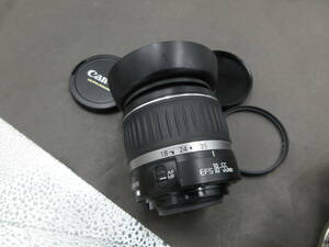 極美品　Canon EF-S 18-55 f3.5-5.6 Ⅱ USM フード付きレンズ