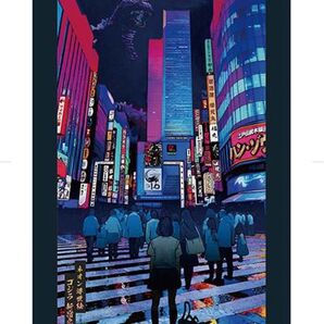 GODZILLA Store 限定 ネオン浮世絵「ゴジラ 新宿之図」(ファブリックボード) 新品未開封